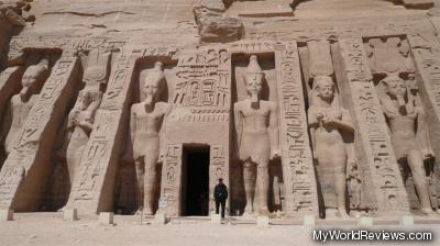 The smaller temple of Hathor and Nefertari