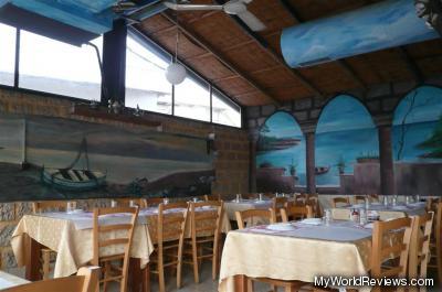 Inside Afluka Restaurant