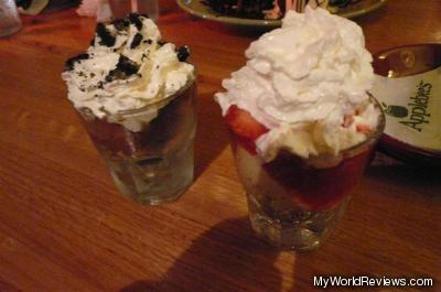 Strawberry Cheesecake and Chocolate Mousse Dessert Shooters