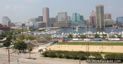 A view of the Inner Harbor from Federal Hill