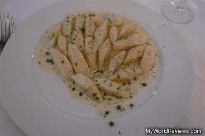 Gnocchi al taleggio e pepe verde