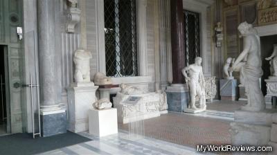 The porch of the Borghese Gallery