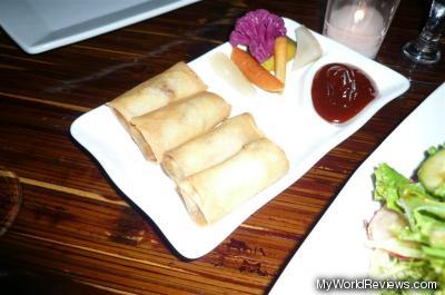 Barbeque Duck Spring Rolls