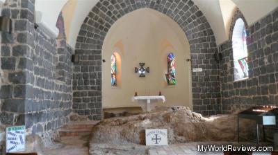 Inside the Church of the Primacy of Peter
