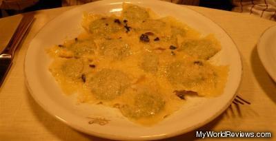 Spinach Ravioli with Butter Sage