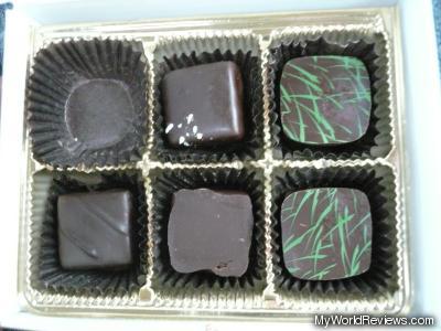 A box of 6 truffles (only 5 remain)