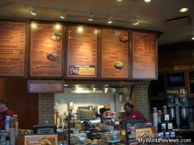 Inside the Corner Bakery Cafe