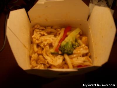 Chicken, Thai sauce, Japanese noodles