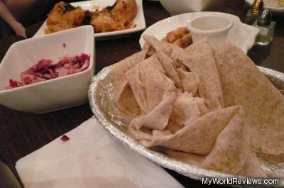 Pita and a salad