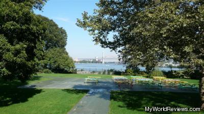 A view of the Triborough Bridge from Gracie Mansion