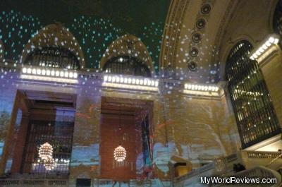 Walls of Grand Central during the show