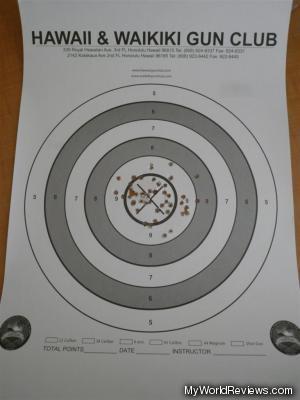 My target after the shooting