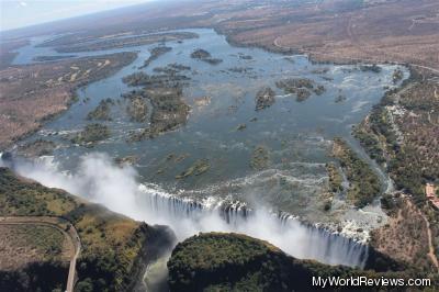 Victoria Falls from the Helicopter