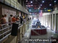On the tour - the Hoover Dam Turbine Room