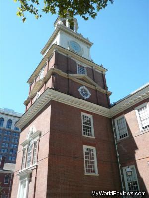 The tower where the liberty bell once hung