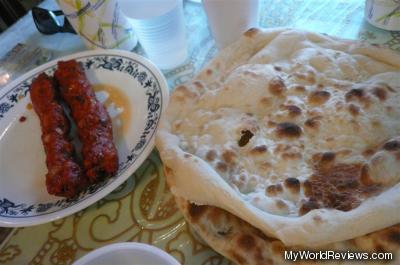 Kabab and Naan