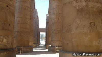 Big pillars in Karnak Temple
