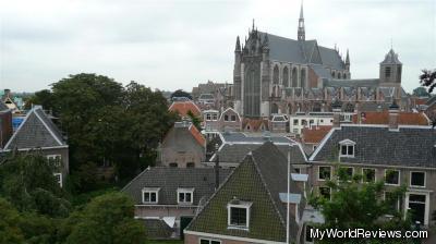 The view from the Citadel of Leiden (Burcht)