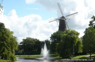 The windmill in the middle of town