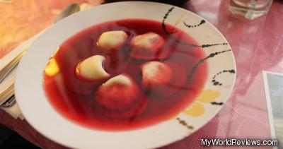 Red Borscht and Dumpling