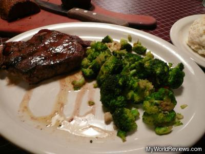 Steak and Side (Steamed Mixed Vegetables)