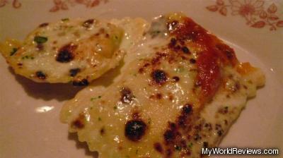 Four Cheese Ravioli, Pesto Alfredo Sauce