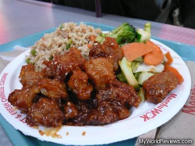 2-Item Plate (Sesame Chicken and Mixed Vegetables)