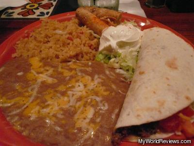 Combination Plate - Taco and Taquito