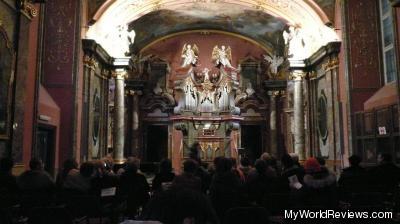 Inside the Mirror Chapel for the concert