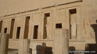 An empty corner of the temple