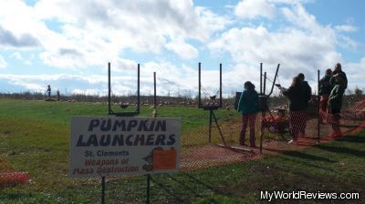 Pumpkin Launchers at Naumans Farm