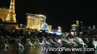 A view of the Bellagio Fountains from Olives