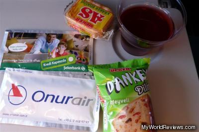 The snacks we received on the flight