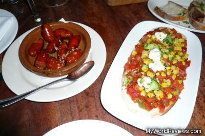 Chorizos and Vegetales Flatbread