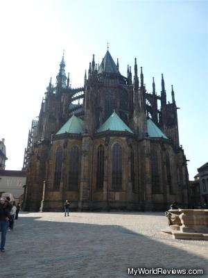 The back of the St. Vitus Cathedral