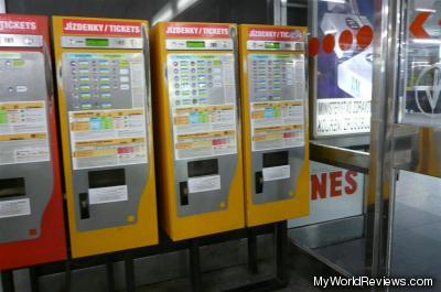 Machines where subway tickets are purchased