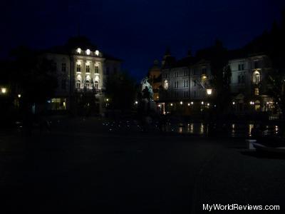 Preseren Square at Night