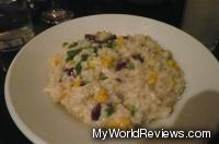 Risotto with shiitake, green beans, and sweet corn