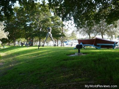 A few of the sculptures