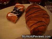 More desserts - a danish and chocolate croissant