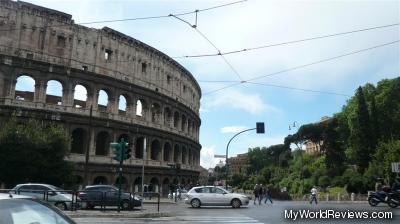 The colosseum from across the street