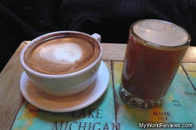 Latte and Hot Cider