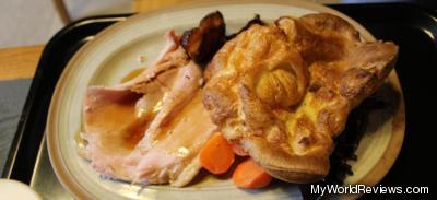 Ham with Yorkshire Pudding