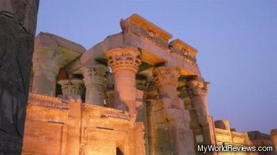 A night view of the Kom Ombo Temple
