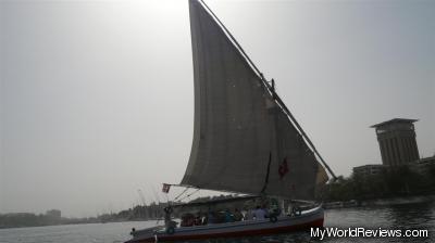 Our group took a felucca to sail to Kitchener's Island