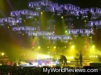 Trans-Siberian Orchestra performing - notice the movable silver apparatus above the stage