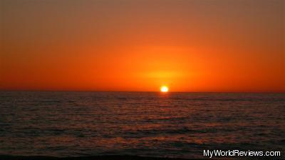 A sunset at Turtle Beach in Sarasota, FL