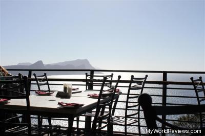 The Patio at Two Oceans Restaurant at Cape Point