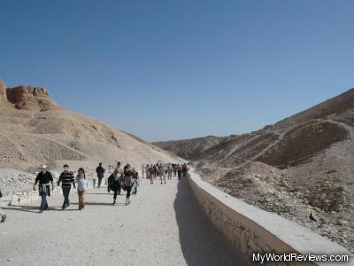 Walkway at the Valley of the Kings