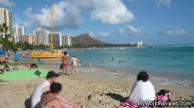 Waikiki Beach and hotels